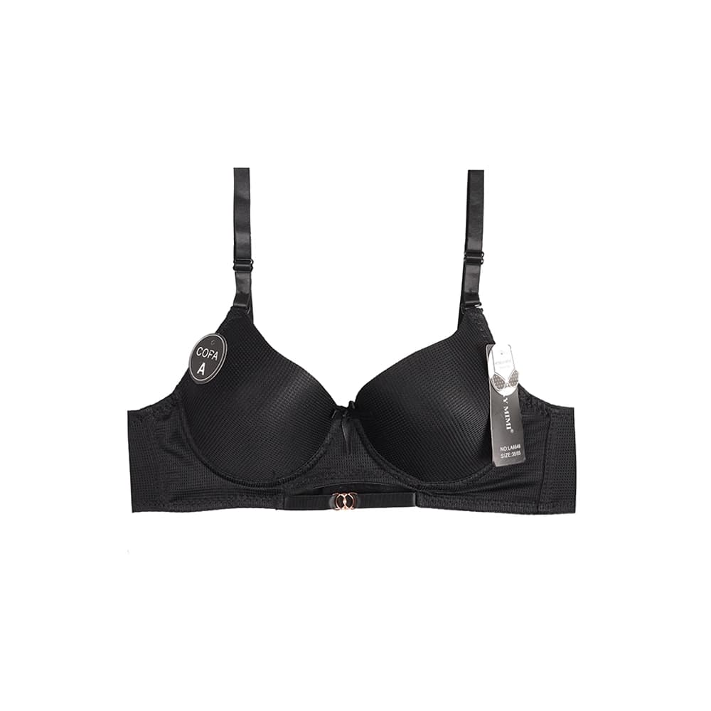 سوتین اسفنجی دخترانه فنردار نیم جک سوزنی پایین سگک دار کاپ A — تصویر ۳