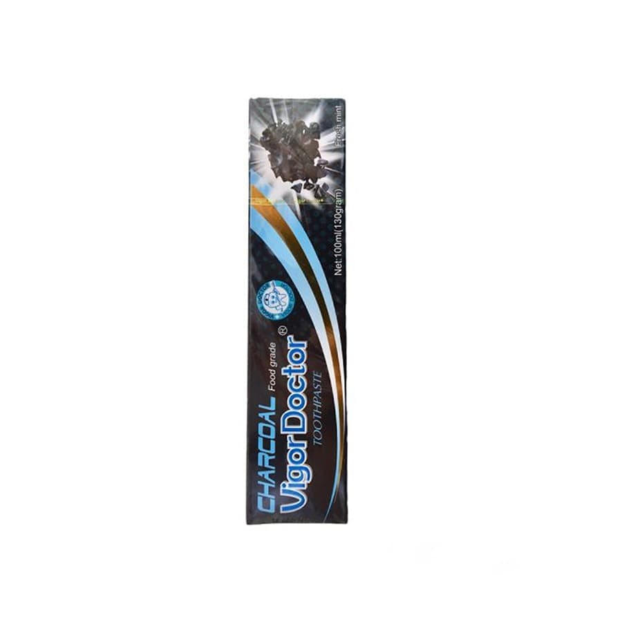 خمیر دندان زغالی دکتر ویگور Vigor Doctor حجم 100 میل | Vigor Doctor Charcoal Toothpaste 100 ML