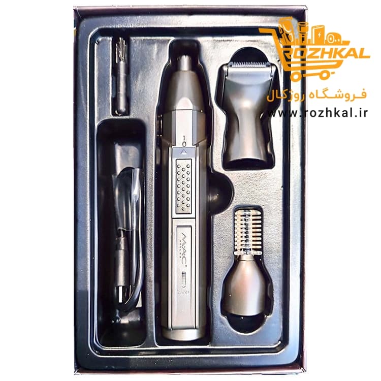 مو زن سه کله گوش و بینی خط زن ریش و اصلاح ابرو مک استایلر مدل 8807 سه سری — تصویر ۳