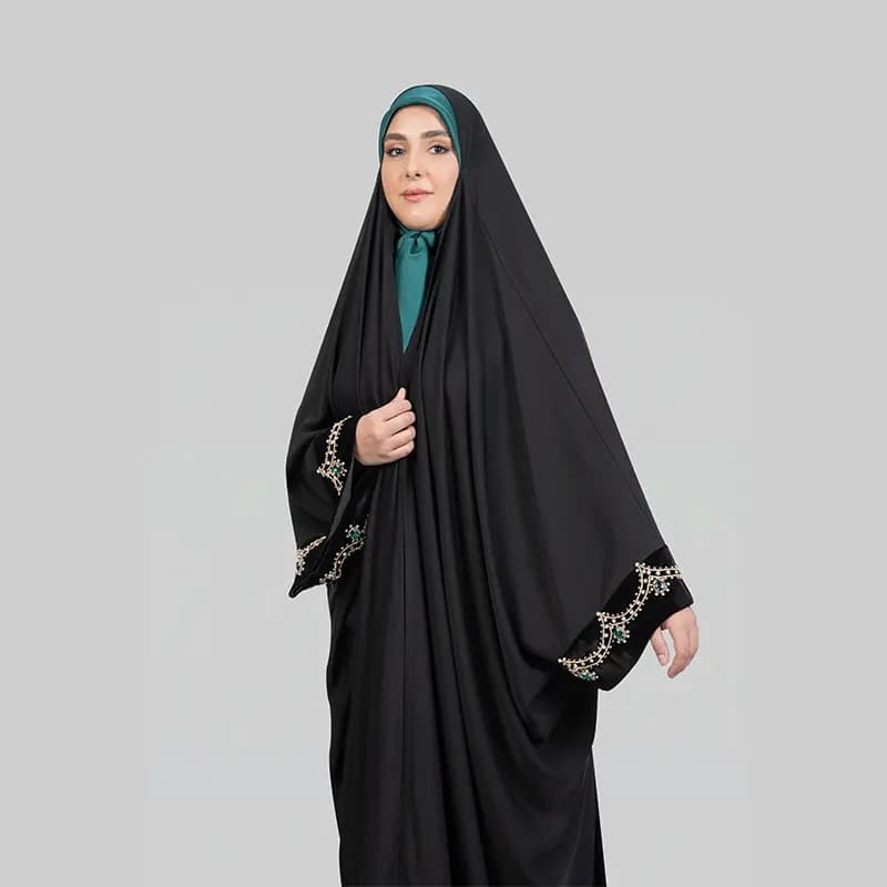 چادر یاسمین وی ای پی مدل هلال — تصویر ۳