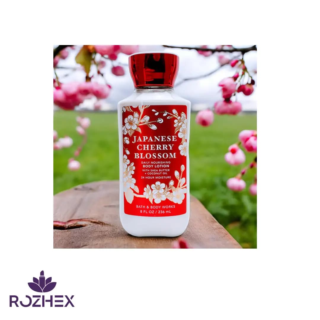 لوسیون بدن Bath & Body Works مدل شکوفه گیلاس ژاپنی