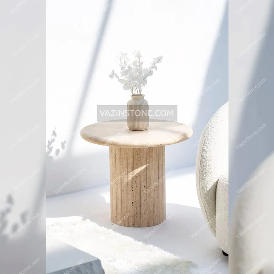 میز عسلی سنگی ریما — تصویر ۲