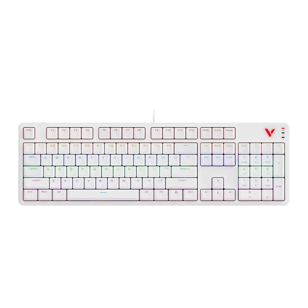 کیبورد مکانیکال گیمینگ رپو Rapoo V500 Pro White Gaming Keyboard
