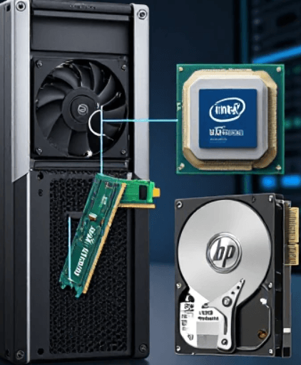 سرور اچ پی جی۹ – HP g9 dl360 با مشخصات دو عدد پردازنده ۲۶۹۹v3 دارای ۳۶ هسته فیزیکی و ۷۲ رشته ۱۲۸ گیگابایت رم شامل ۴ عدد رم سرور اچ پی ۳۲ گیگابایت ۴ عدد هارد ۱.۲ ترابایت به همراه کدی و کیج به همر