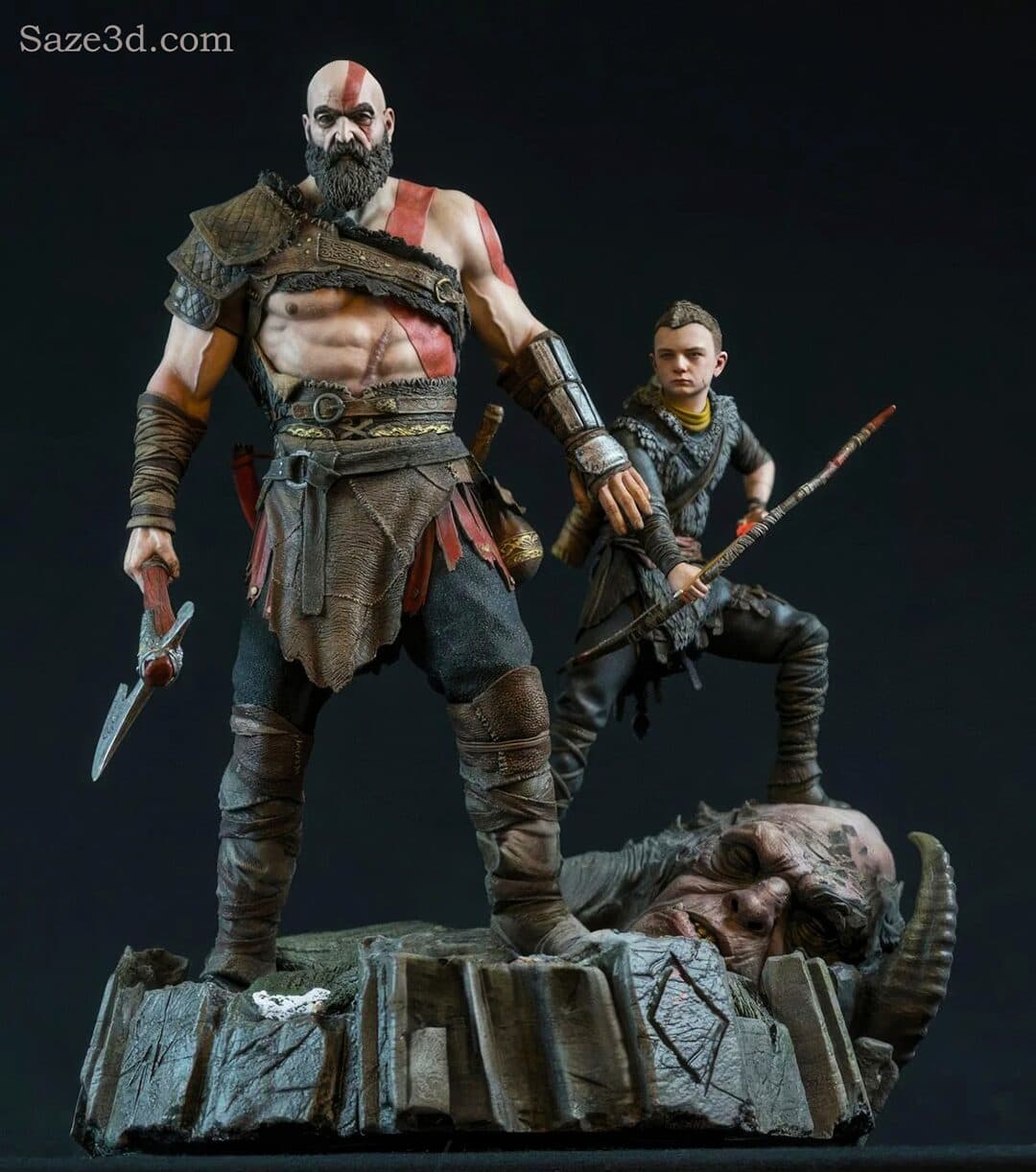 اکشن فیگور گاد آف وار (Kratos and Atreus)