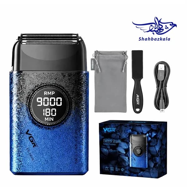 ماشین اصلاح VGR V-377 Blue Edition | شیور حرفه ای — تصویر ۲