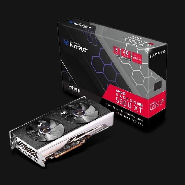 کارت گرافیک سافایر نیترو پلاس RX5500XT 8G GDDR6 استوک