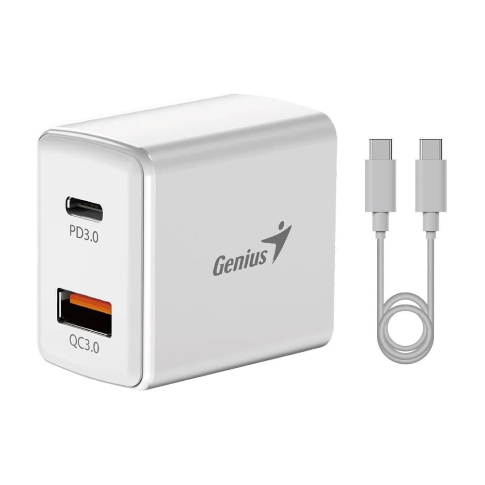 آداپتور فست شارژ جنیوس Genius Fast Charging Pack 20w PD-20ACP