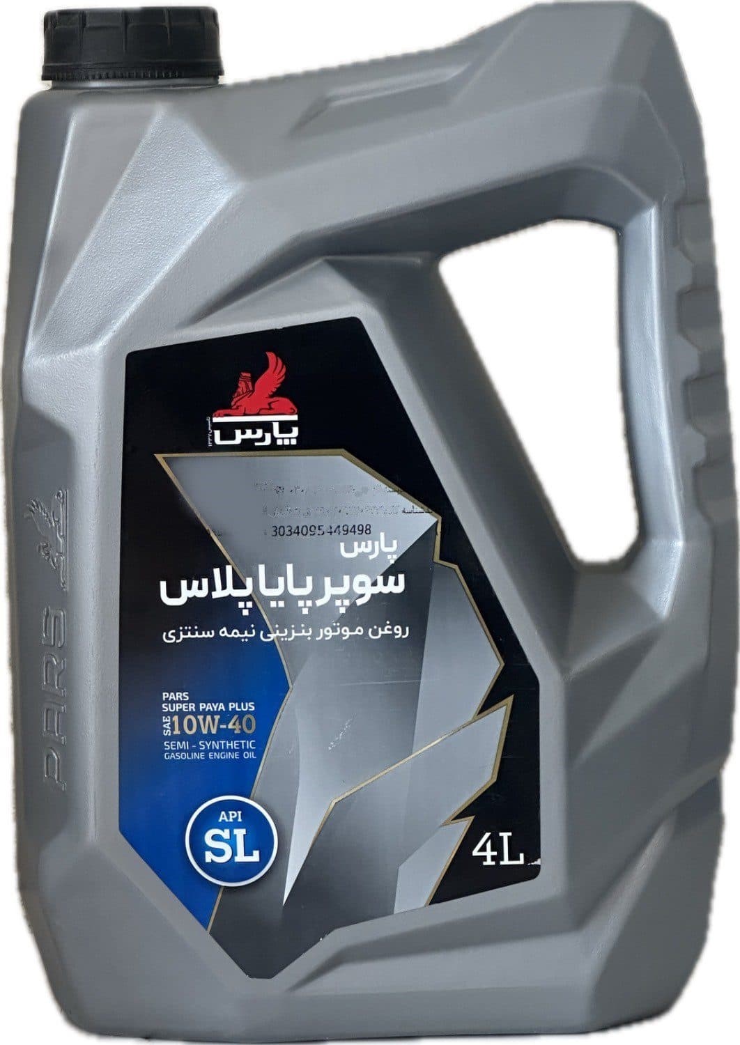 روغن موتور پارس سوپر پايا 10W40 پلاستيكي 4 ليتري