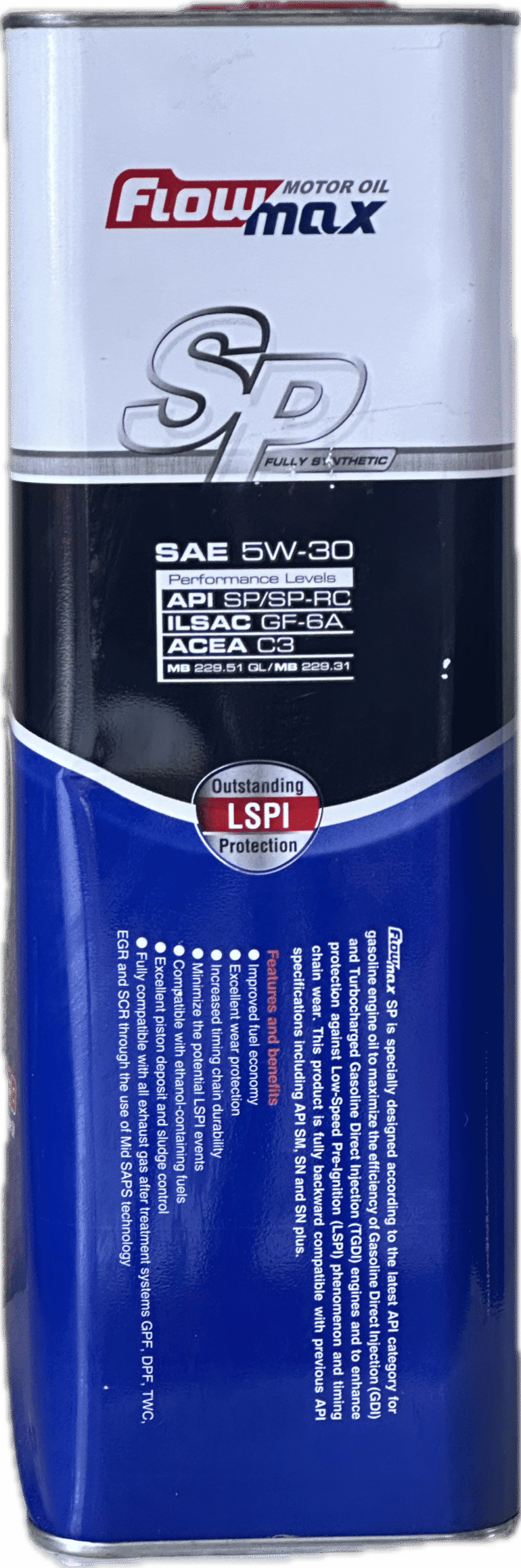 روغن موتور فلومكس 5W30 پنج ليتري SP — تصویر ۳