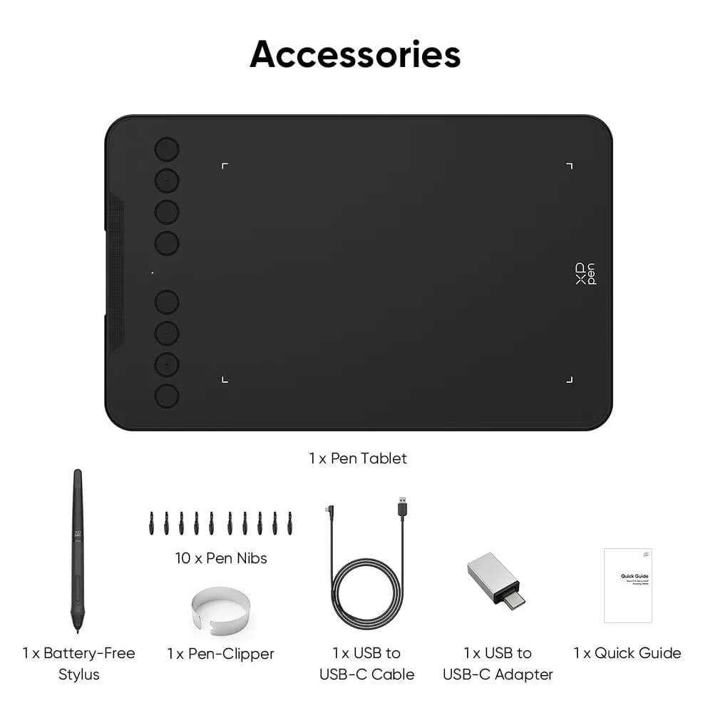 قلم نوری ایکس پی پن مدل XP-Pen Deco Mini7 V2 — تصویر ۷