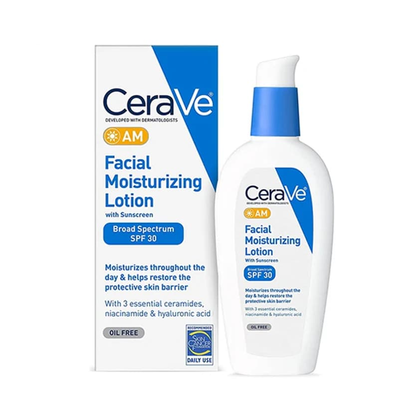 لوسیون مرطوب کننده روز SPF30 سراوی آمریکایی CeraVe AM Facial Moisturizing Lotion