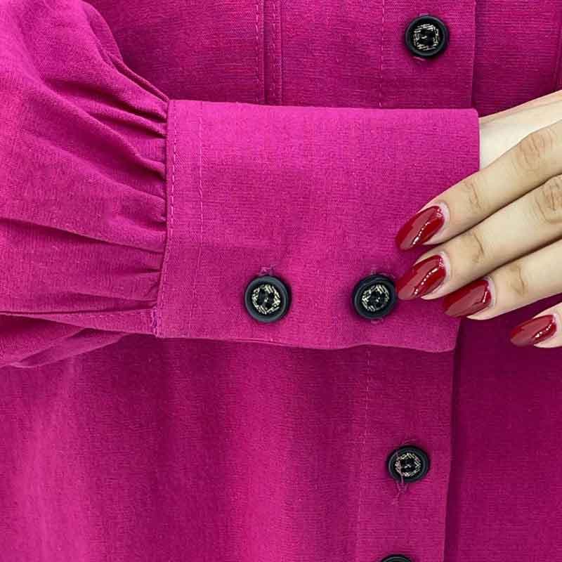 مانتو یقه مردانه دو جیب کد 762 — تصویر ۵