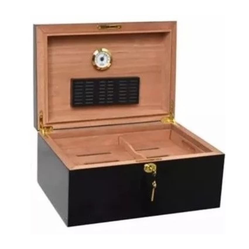 هومیدور چوبی بزرگ کوهیبا Cohiba Wooden Humidor Black HAB-6 — تصویر ۵