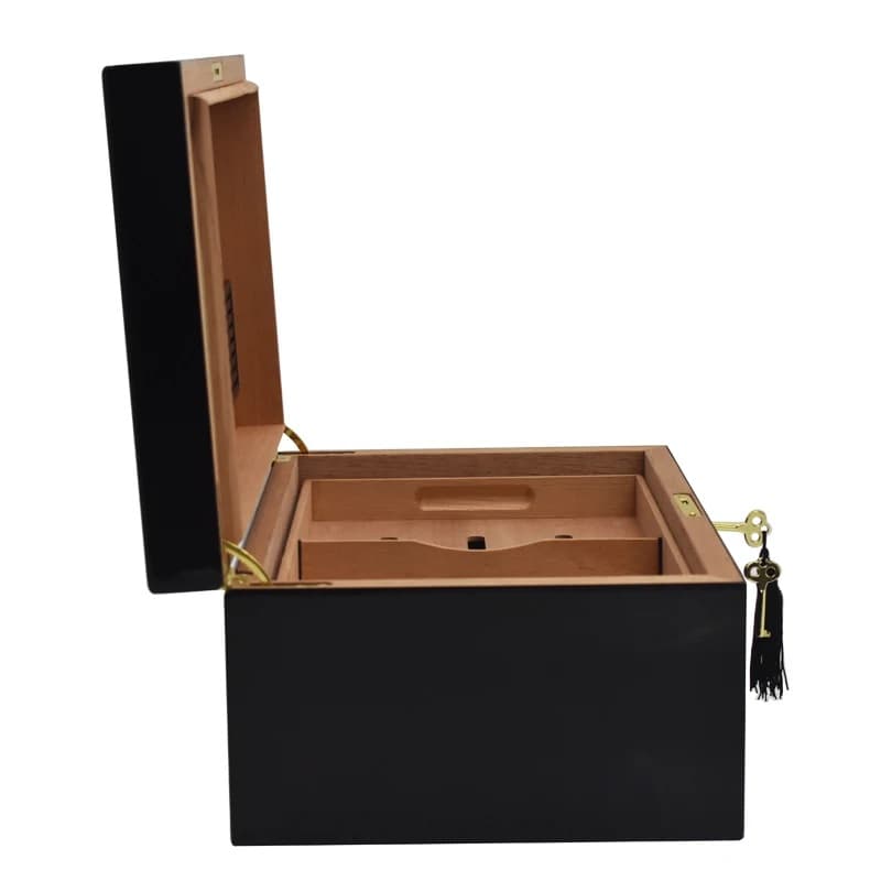 هومیدور چوبی بزرگ کوهیبا Cohiba Wooden Humidor Black HAB-6 — تصویر ۲