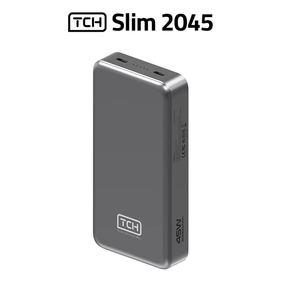 پاوربانک تی سی اچ مدل SLIM 2045 ظرفیت 20000 میلی آمپر — تصویر ۲