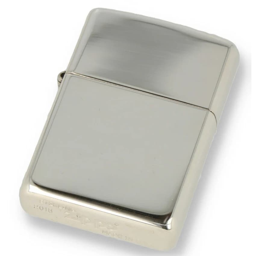 فندک زیپو تمام نقره براق کد 15 Zippo Hi Polish Sterling Silver — تصویر ۴