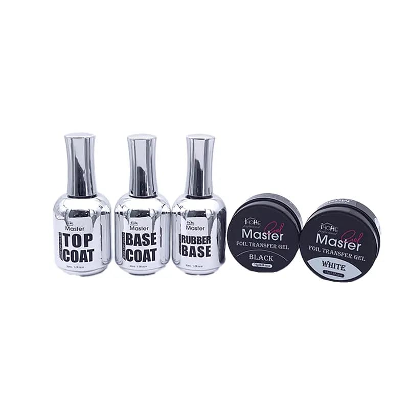 پک کامل صفر تا صد کاشت پلیژل و ژلیش ناخن (۲۷ عددی) | مستر ژل Master Gel | شامل مواد پایه، تاپ و طراحی — تصویر ۵