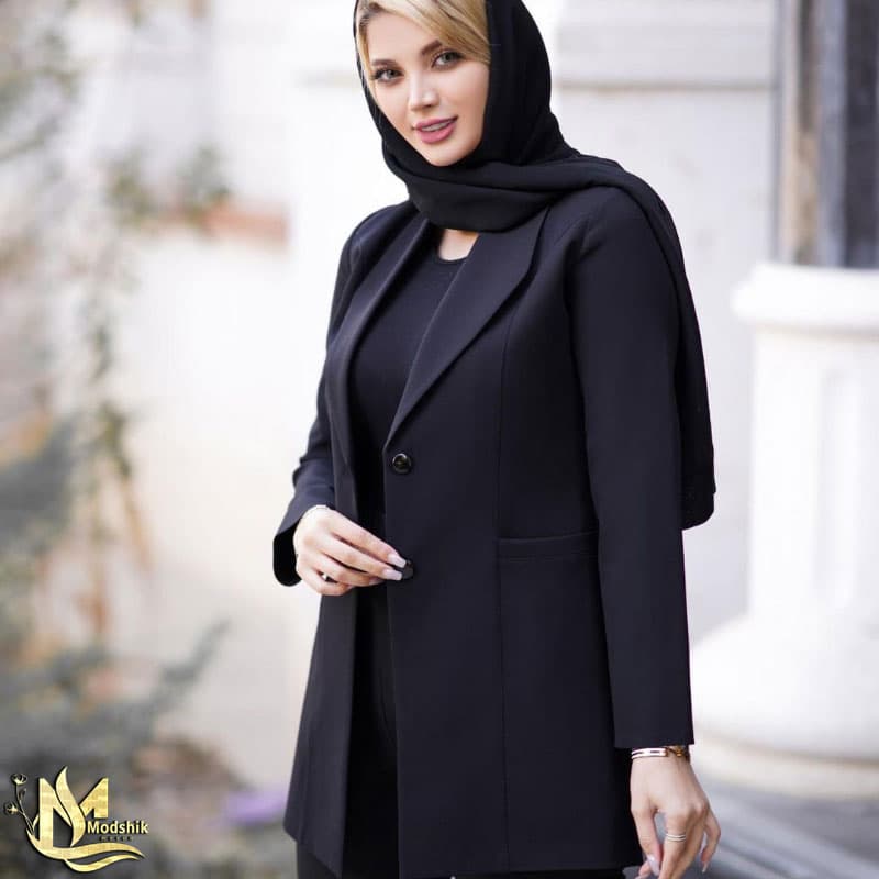 مانتو مازراتی یقه آمریکایی کد 541 — تصویر ۶