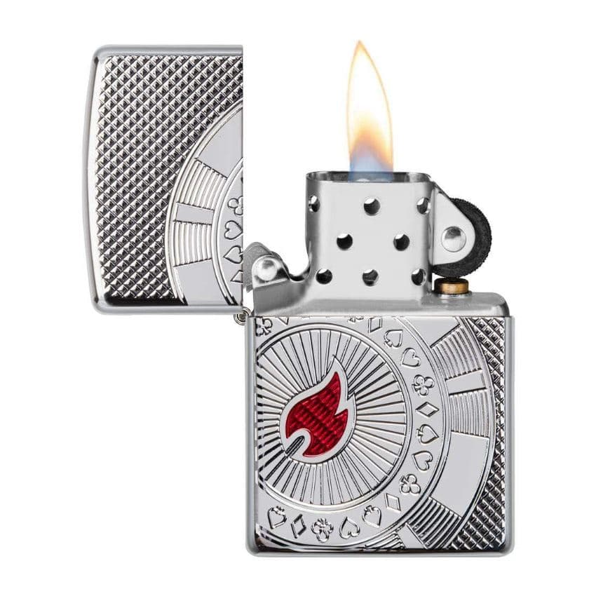 فندک زیپو کد 49058 Zippo Armor Poker Chip — تصویر ۵