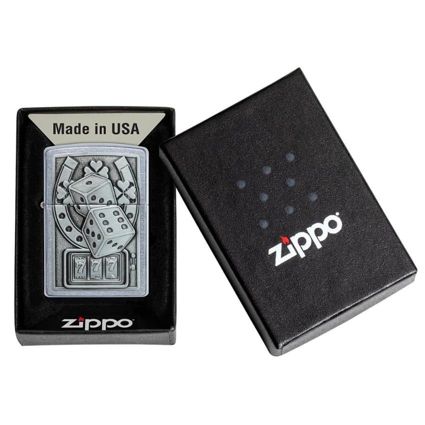 فندک زیپو کد 49294 Zippo Lucky 7 Emblem Design — تصویر ۵