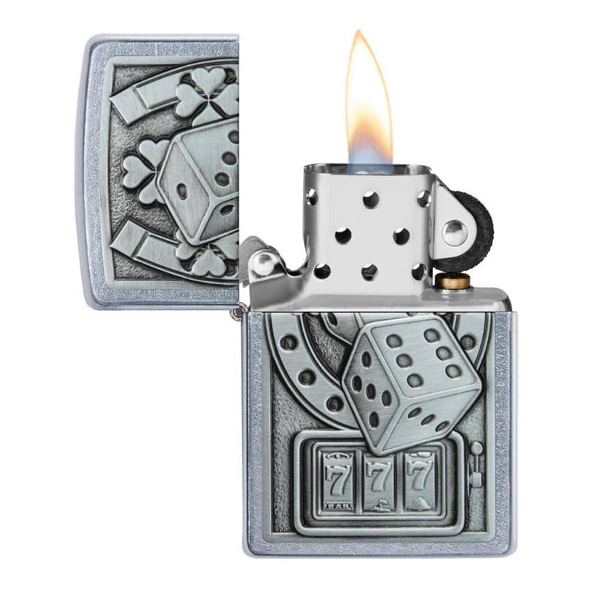 فندک زیپو کد 49294 Zippo Lucky 7 Emblem Design — تصویر ۳