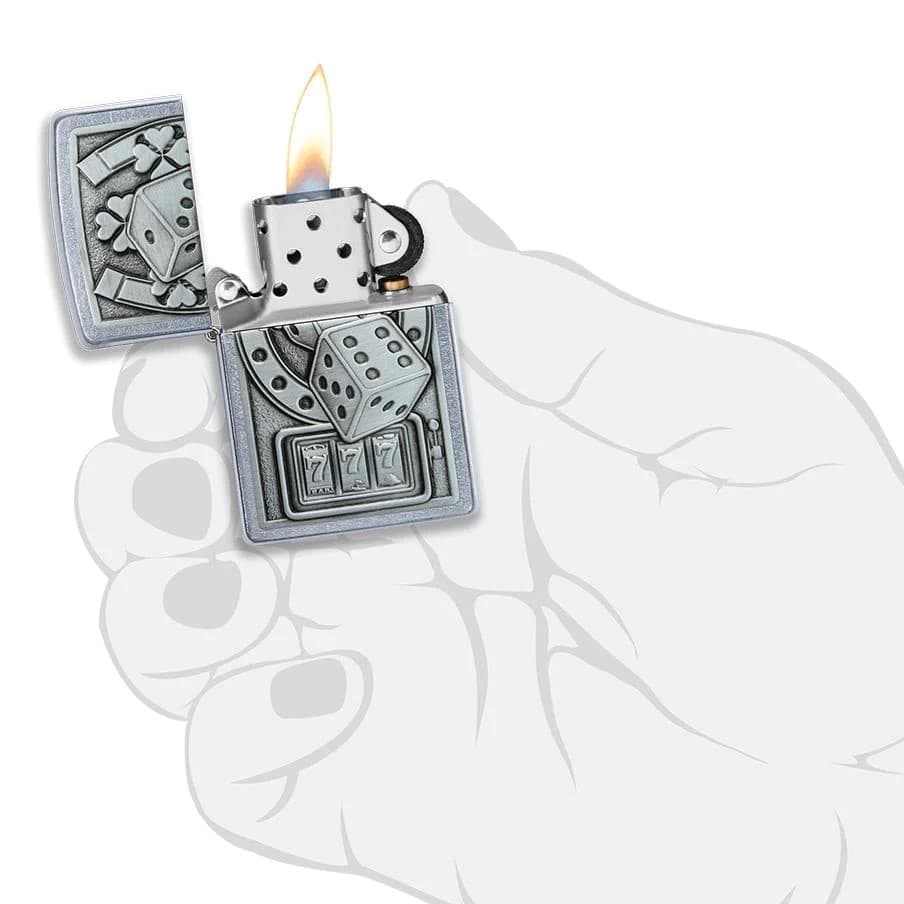 فندک زیپو کد 49294 Zippo Lucky 7 Emblem Design — تصویر ۴