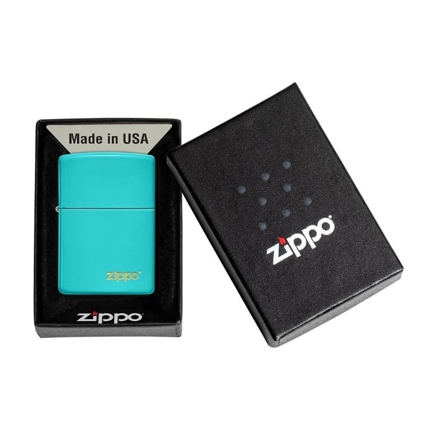 فندک زیپو کد Zippo Classic Flat Turquoise 49454ZL — تصویر ۸