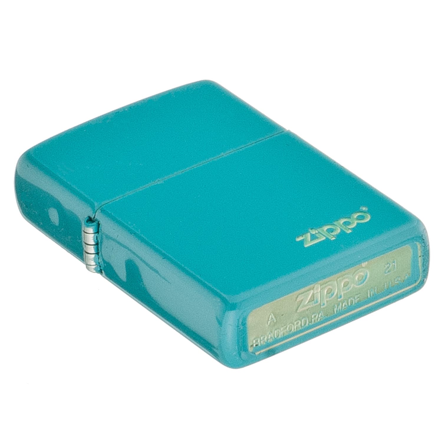 فندک زیپو کد Zippo Classic Flat Turquoise 49454ZL — تصویر ۳