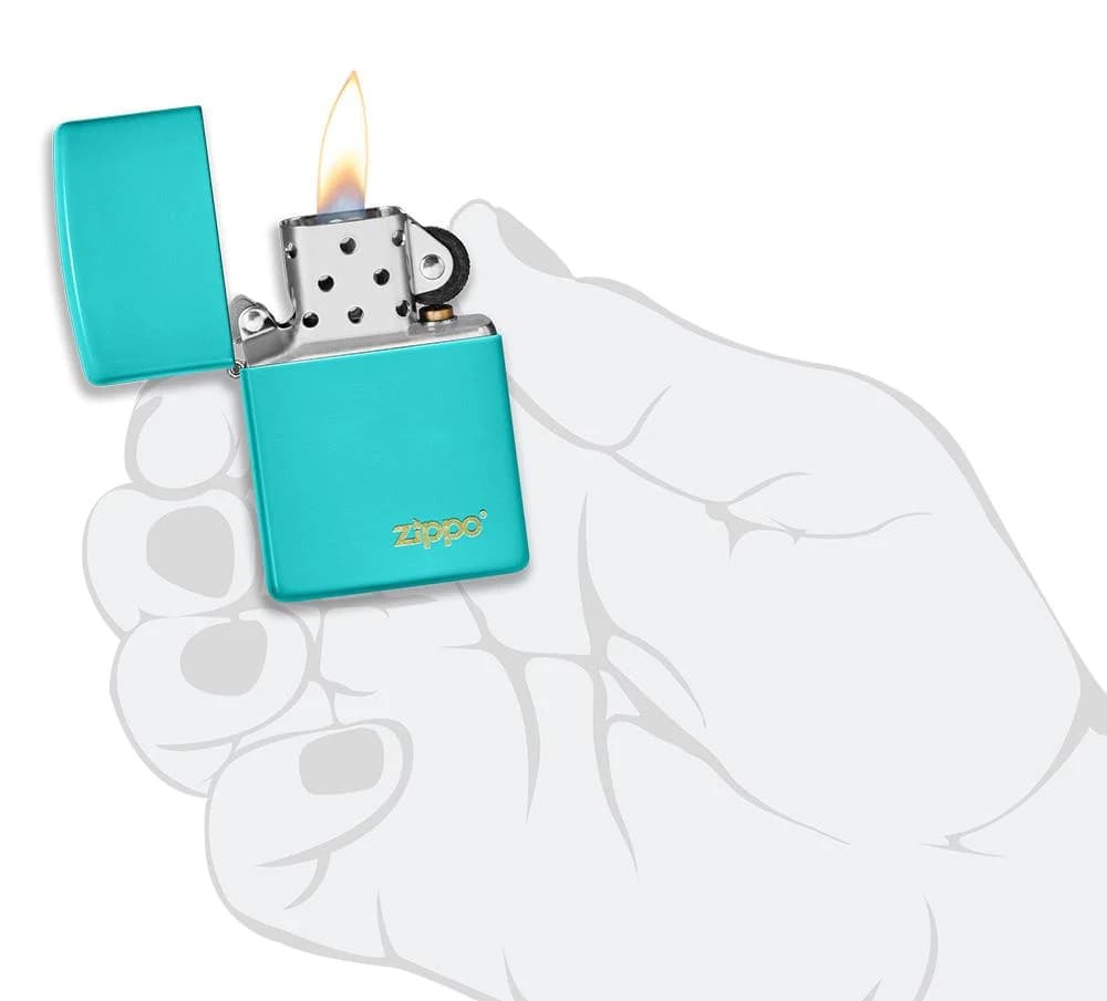 فندک زیپو کد Zippo Classic Flat Turquoise 49454ZL — تصویر ۵