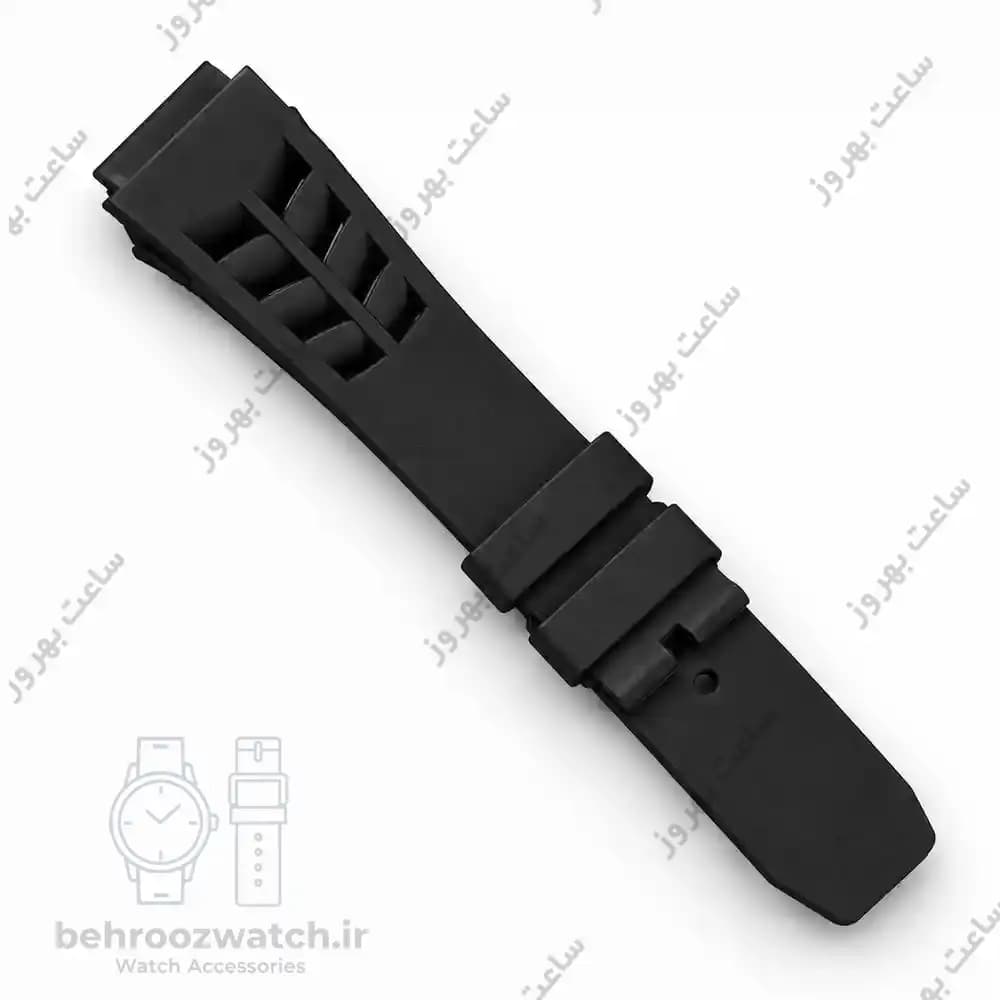 بند ساعت ریچارد میل رابر مشکی پینی — تصویر ۳