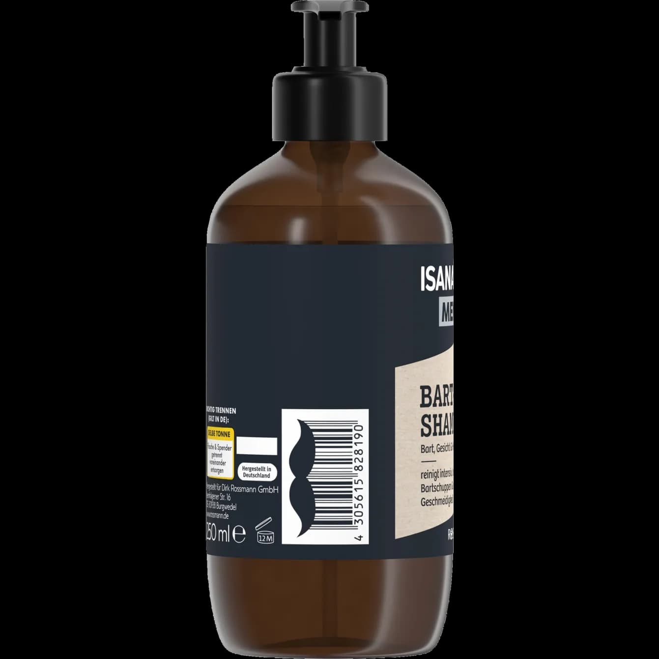 شامپو ریش مردانه ایسانا حجم 250ml — تصویر ۲