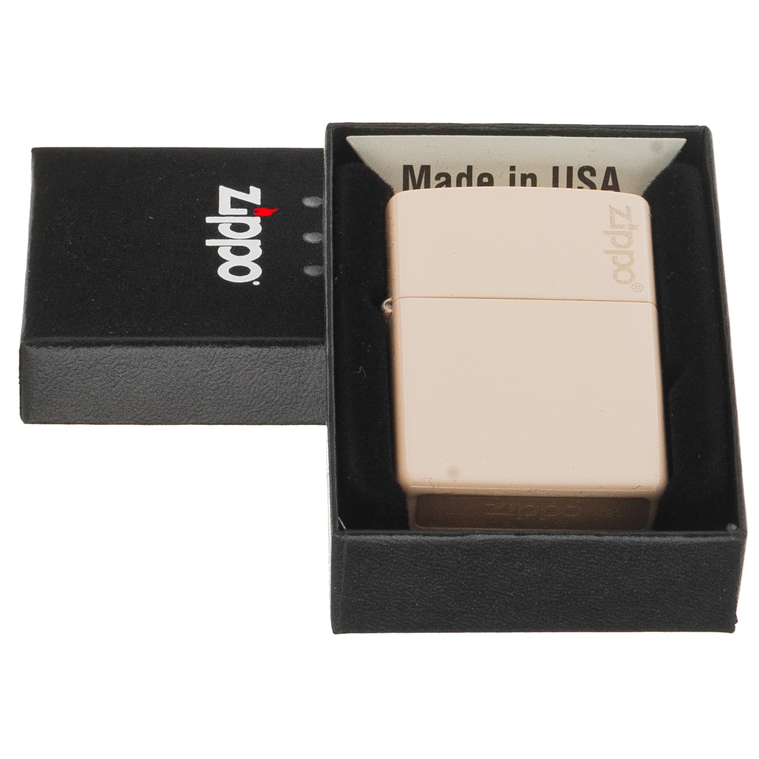 فندک زیپو کد Classic Flat Sand Zippo Logo 49453ZL — تصویر ۸