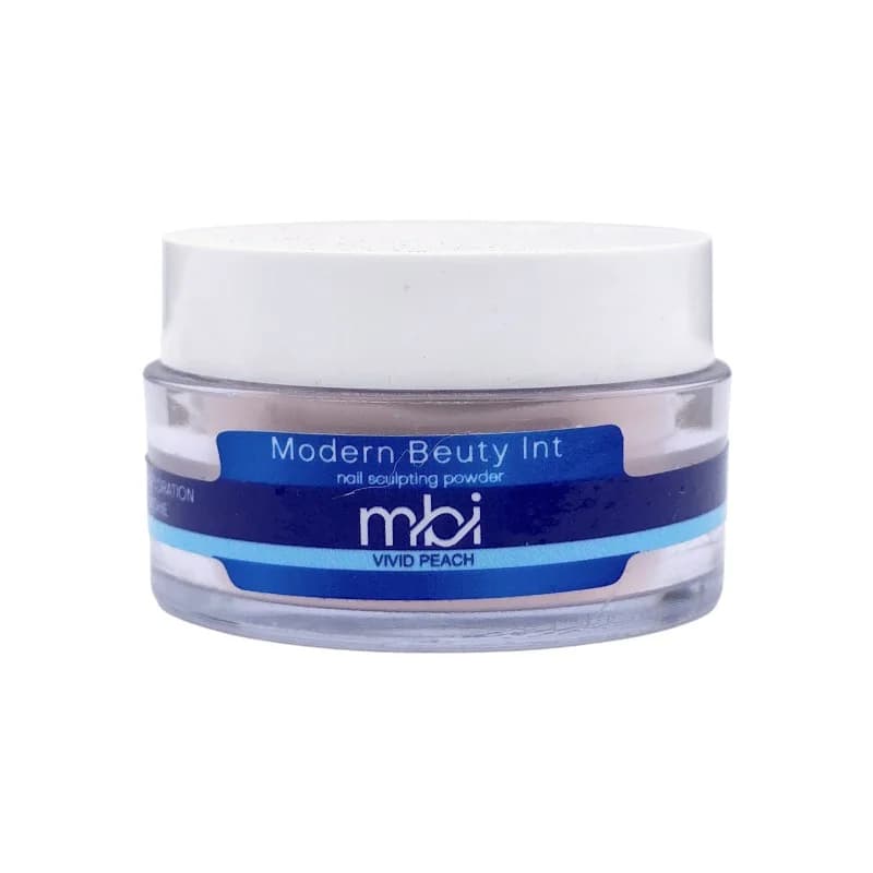 پودر کاشت ناخن مدرن بیوتی MBI | حجم 15گرم | رنگ Vivid Peach هلویی روشن