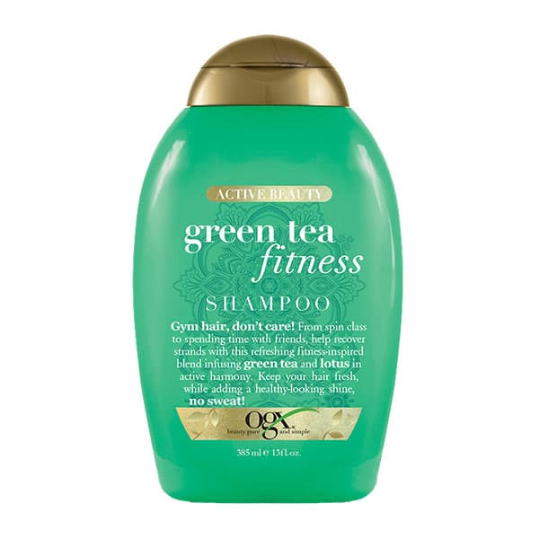 شامپو مو او جی ایکس مدل Green Tea Fitness حجم 385 میلی لیتر