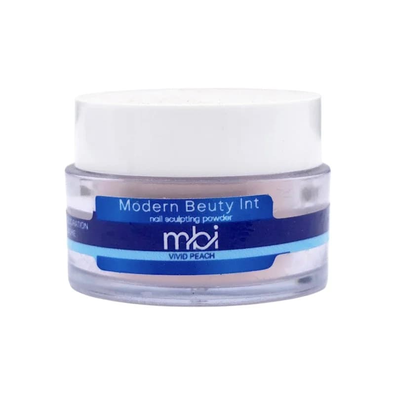 پودر کاشت ناخن مدرن بیوتی MBI | حجم 30گرم | رنگ Vivid Peach هلویی روشن
