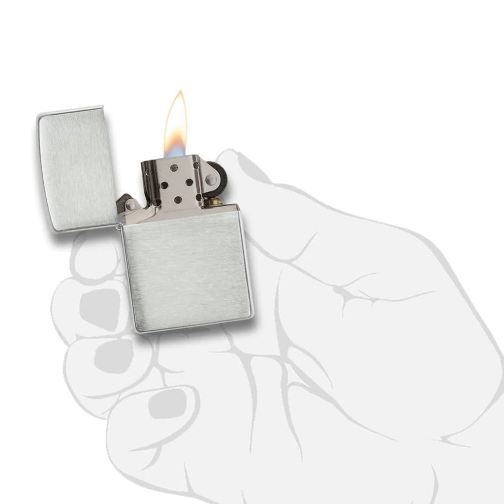 فندک زیپو تمام نقره آرمورکیس مات کد 27 — تصویر ۵