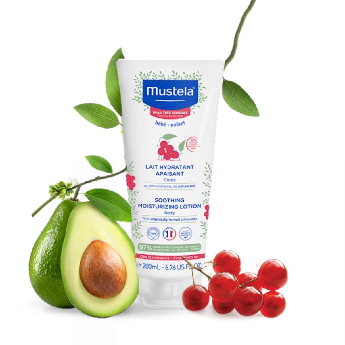 لوسیون بدن کودک ماستلا mustela مرطوب کننده.تسکین دهنده و ضد خارش 200ml — تصویر ۸