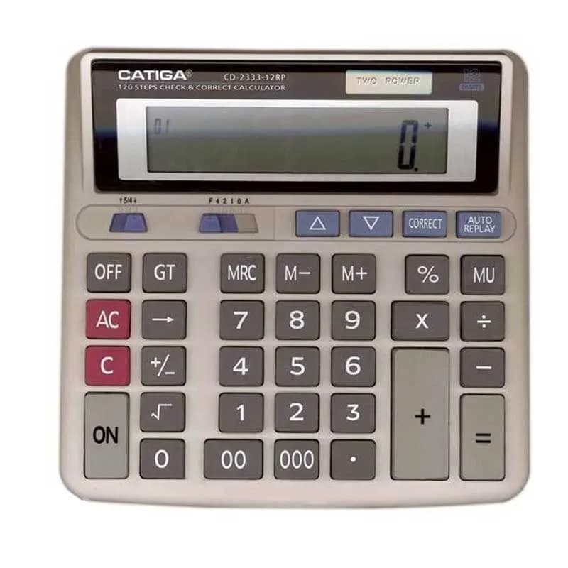 ماشین حساب رومیزی کاتیگا مدل CD-2333-16RP