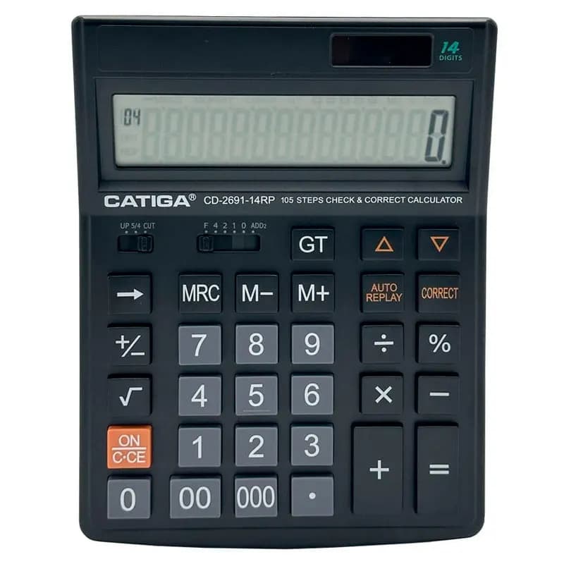 ماشین حساب رومیزی کاتیگا مدل CD-2691-14RP
