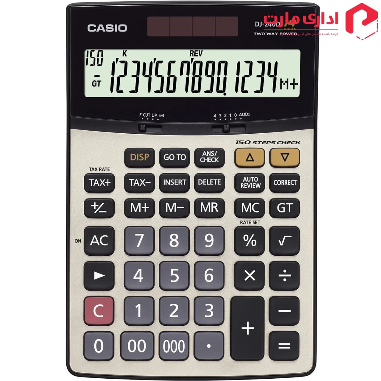 ماشین حساب رومیزی کاسیو مدل DJ-240D — تصویر ۲