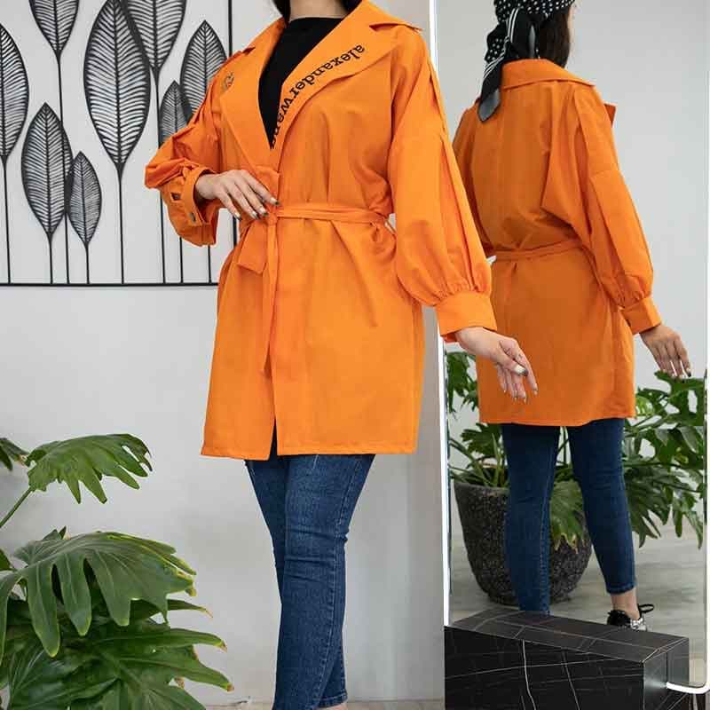 مانتو یقه انگلیسی پیرسینگ کد 312 — تصویر ۲