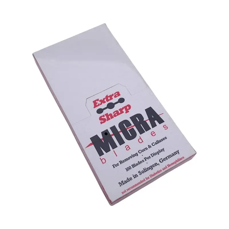 تیغ یدک رنده کف پا میکرا MICRA | بسته ۱۰۰ عددی | ساخت زولینگن آلمان — تصویر ۲