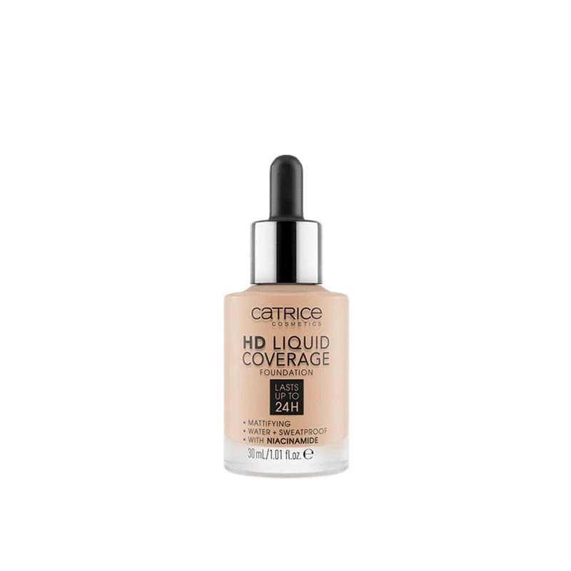 کرم پودر کاتریس Sand Beige سری HD مدل Liquid Coverage شماره 30 حجم 30ml — تصویر ۹
