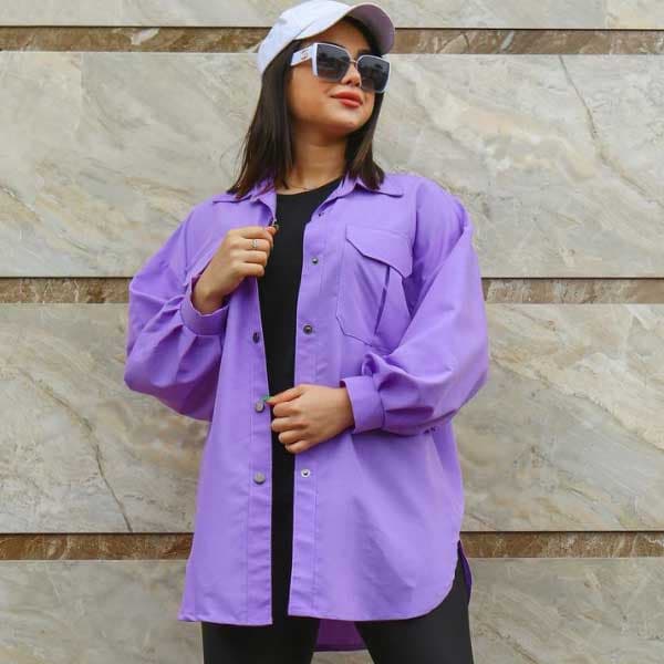 مانتو شومیزی دو جیب کد 310