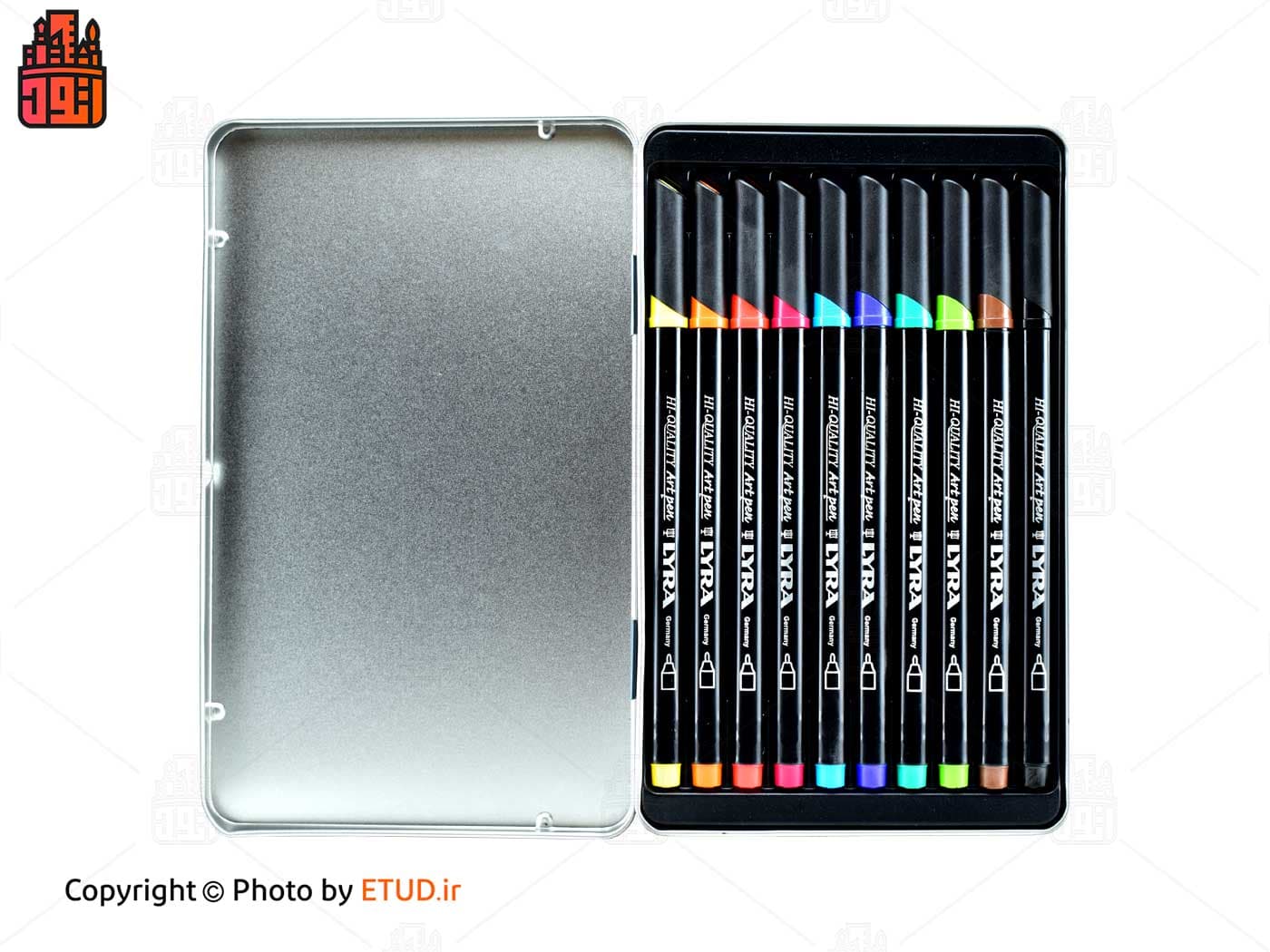 ماژیک حرفه ای 10 رنگ لیرا مدل art pen professional — تصویر ۲