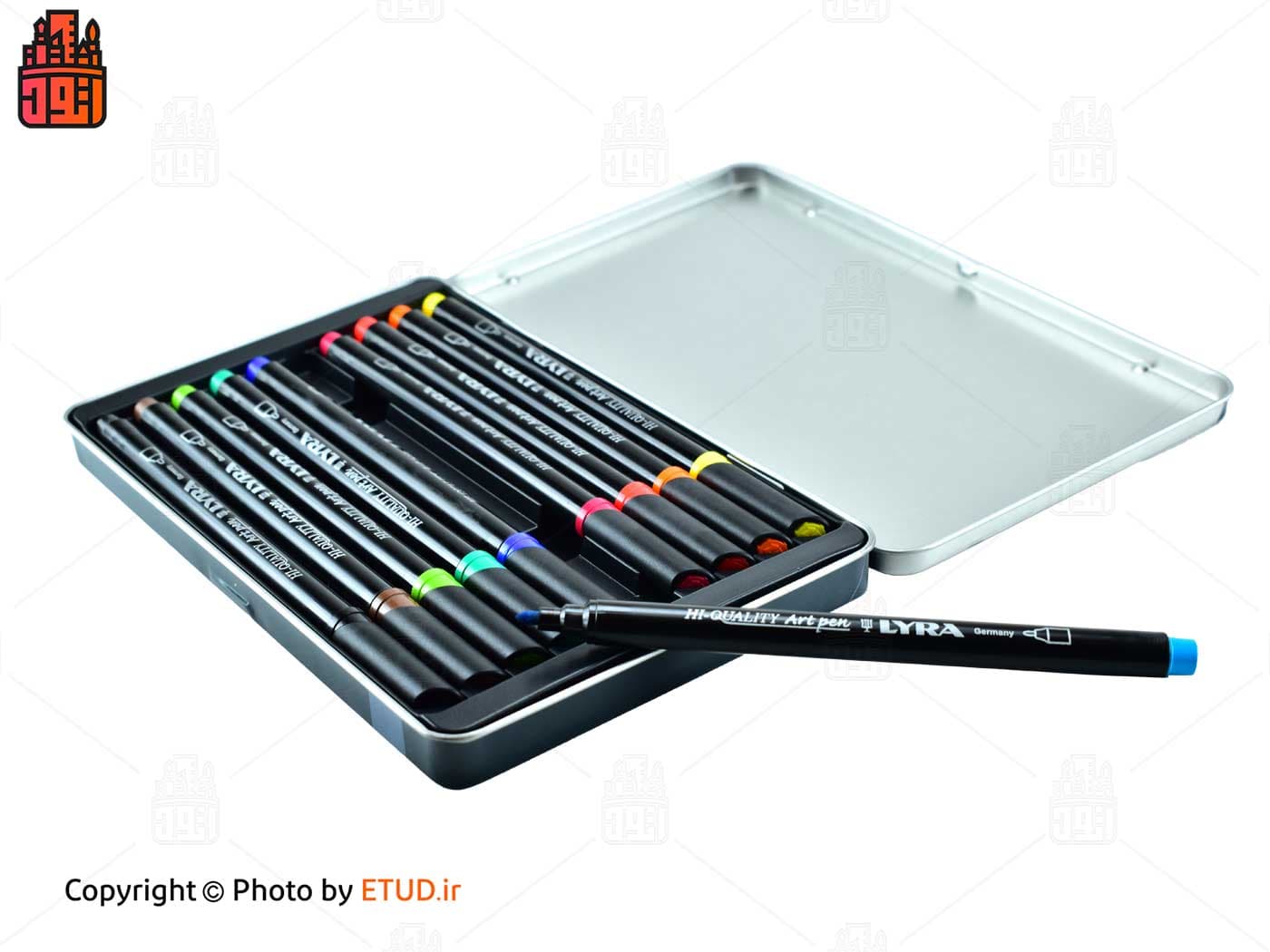 ماژیک حرفه ای 10 رنگ لیرا مدل art pen professional — تصویر ۳