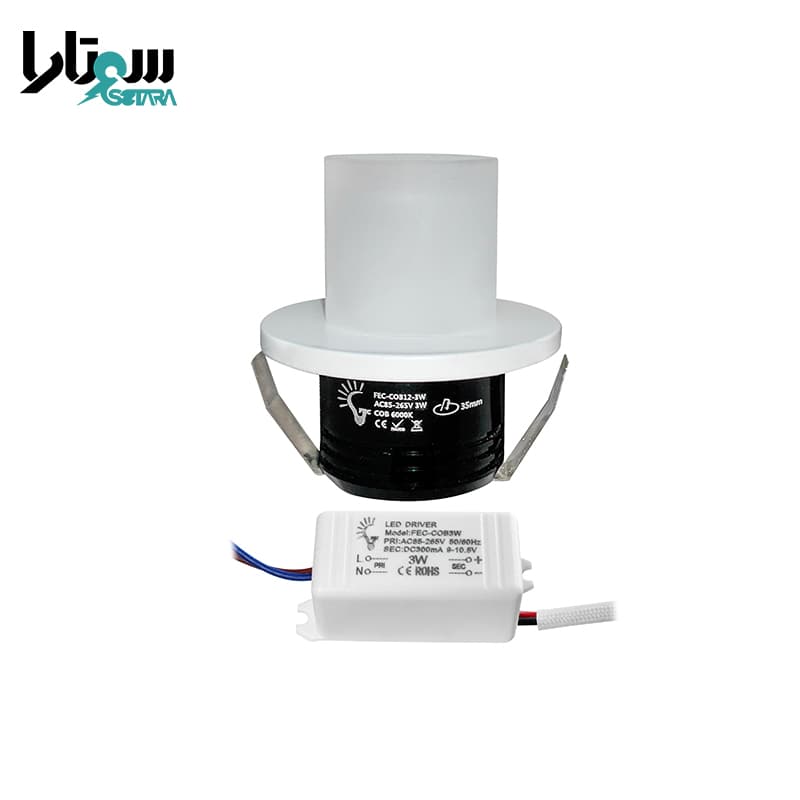 چراغ توکار FEC-COB-12-3W — تصویر ۳