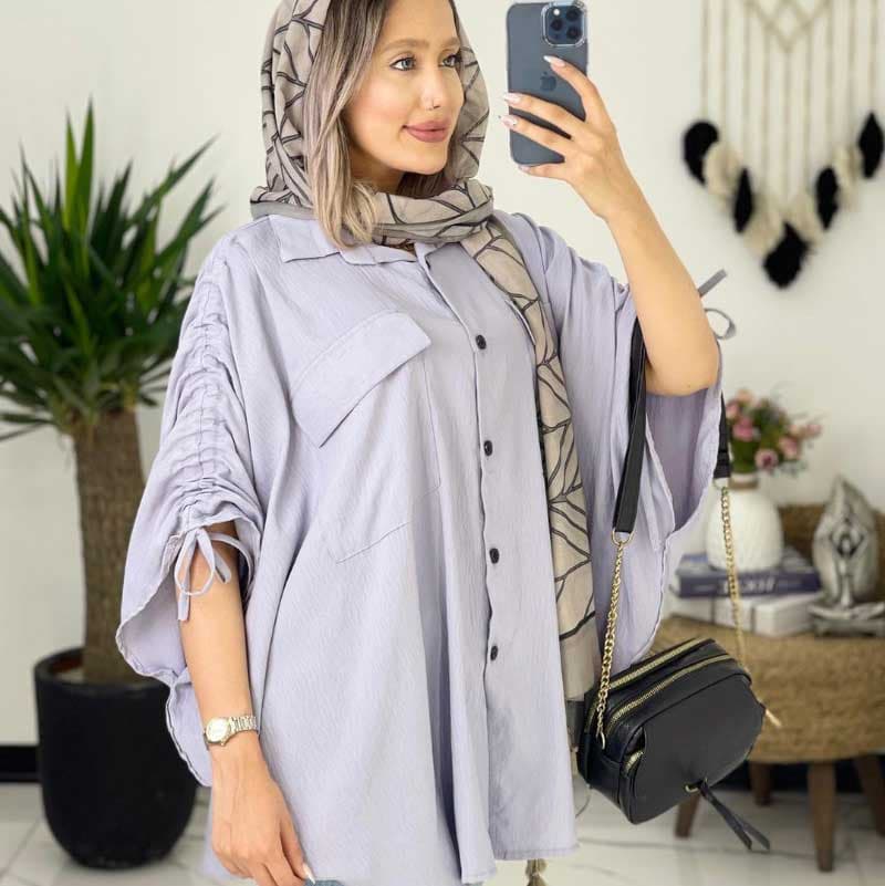 مانتو پانچ آستین گت دار کد 256 — تصویر ۶