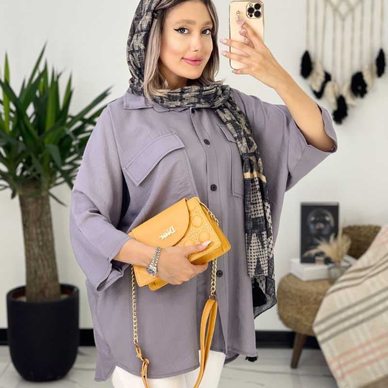 مانتو پانچ آستین کیمونو کد 667 — تصویر ۸
